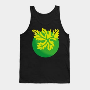 Leaf on a green planet logo Tank Top